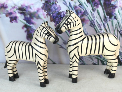 【熱賣 巴厘島原木雕刻 斑馬 家居辦公擺件木馬 馬到成功 新居裝飾】價格,廠家,圖片,木質、竹質工藝品,義烏市騰澤工藝品商行-